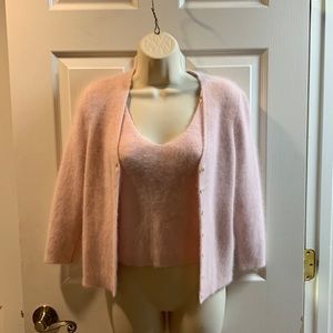 Gorgeous Ralph Lauren 2 Piece Angora Tank and Sweater Set